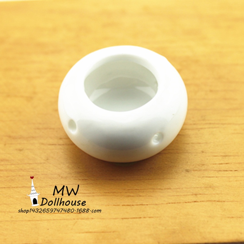 52 DOLLHOUSEDollhouse Accessories Miniature Food Play Model Crafts Ceramic Flower Pot C5077