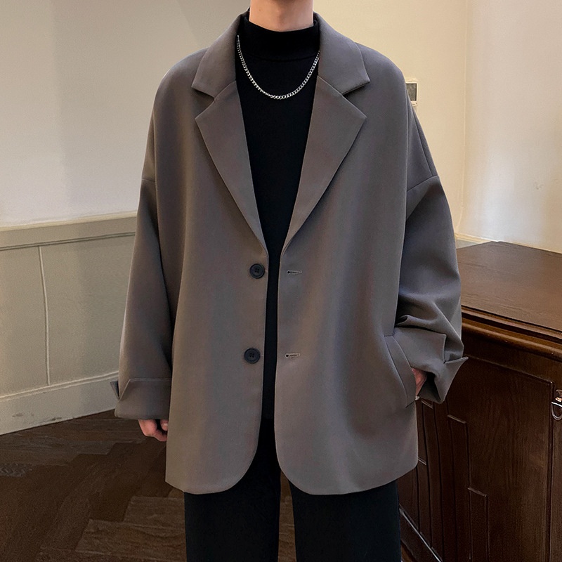 Spring And Autumn Simple Men's Suitsy Italian Naples Suits For Men High Street Handsome Simple Jackets