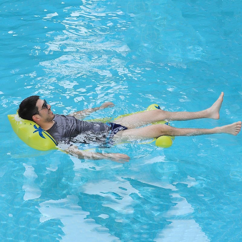Collapsible Inflatable Large Back Floating Row Adult Water Play Floating Row Ride Water Cloth Recliner