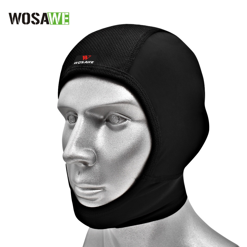 WOSAWEOff-road Motorcycle Helmet Liner Cap Head Cover Breathable Quick-drying Cap Helmet Liner Mask Deodorant And Comfortable