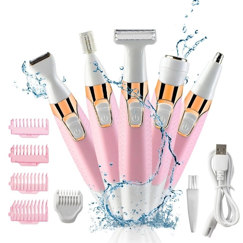 Multi-function Rechargeable Electric Hair Remover Set For Women