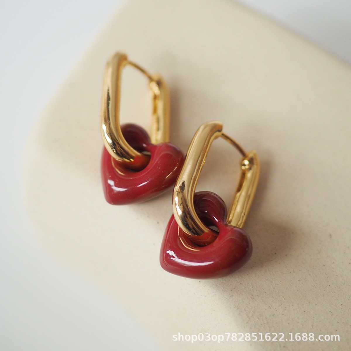 Greek Niche Brand Bai Baihe Retro Personalized Love Earrings Star Personalized Ear Clip Without Pierced Ears - 1