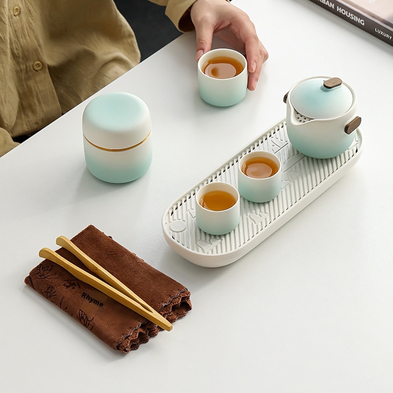 Camping Trip Single Outdoor Portable Travel Simple Kung Fu Tea Set