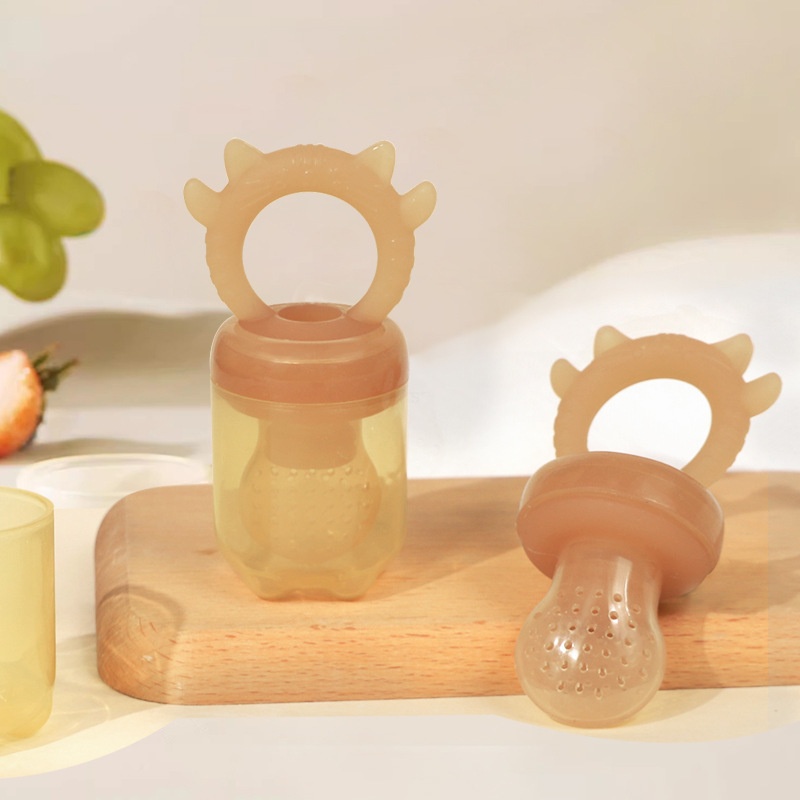 Bite Bite Fruit Food Supplement Silicone Fruit Eating Artifact Baby Molar Stick Teether Baby Bite Bite Fruit Puree Bag