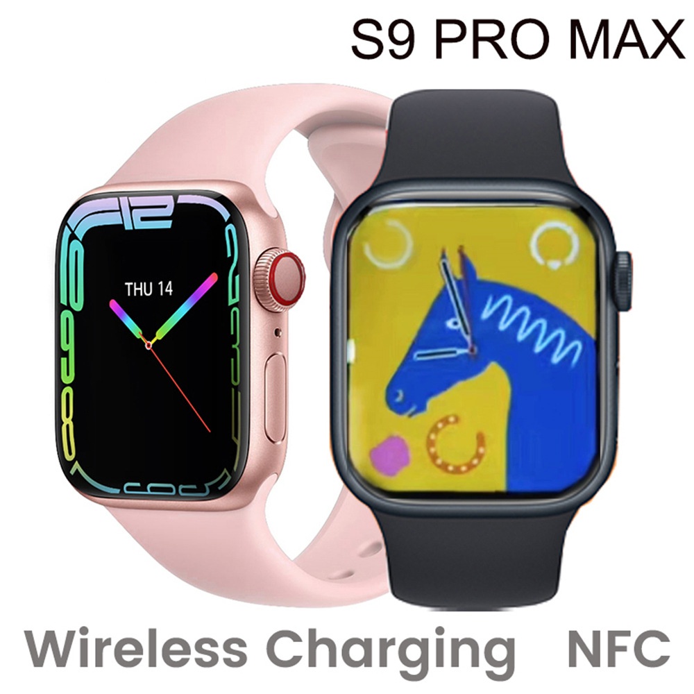 S9 Pro M A X Smart Watch Bluetooth Call1.99 Large Screen Heart Rate Blood Oxygen Blood Pressure Wireless Charging