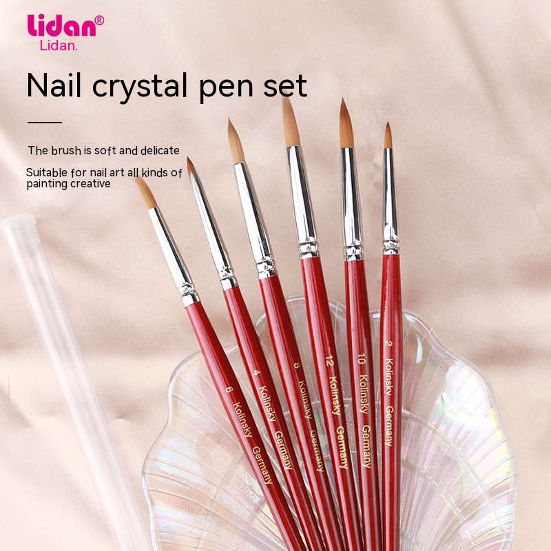 Nail Art Tools Nail Art Brush Imitation Mink Hair Crystal Pen Crystal Nail Nail Pen2-20 Engraved Pen
