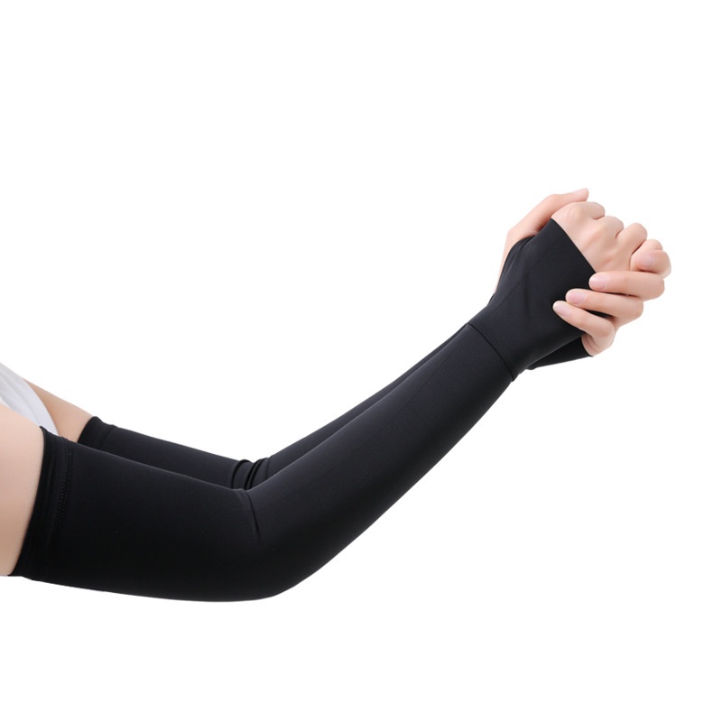 Summer Ice Silk Sun Protection Sleeves For Women Breathable Anti-ultraviolet Nylon Ice Sleeves Outdoor Cycling Driving Arm Guards