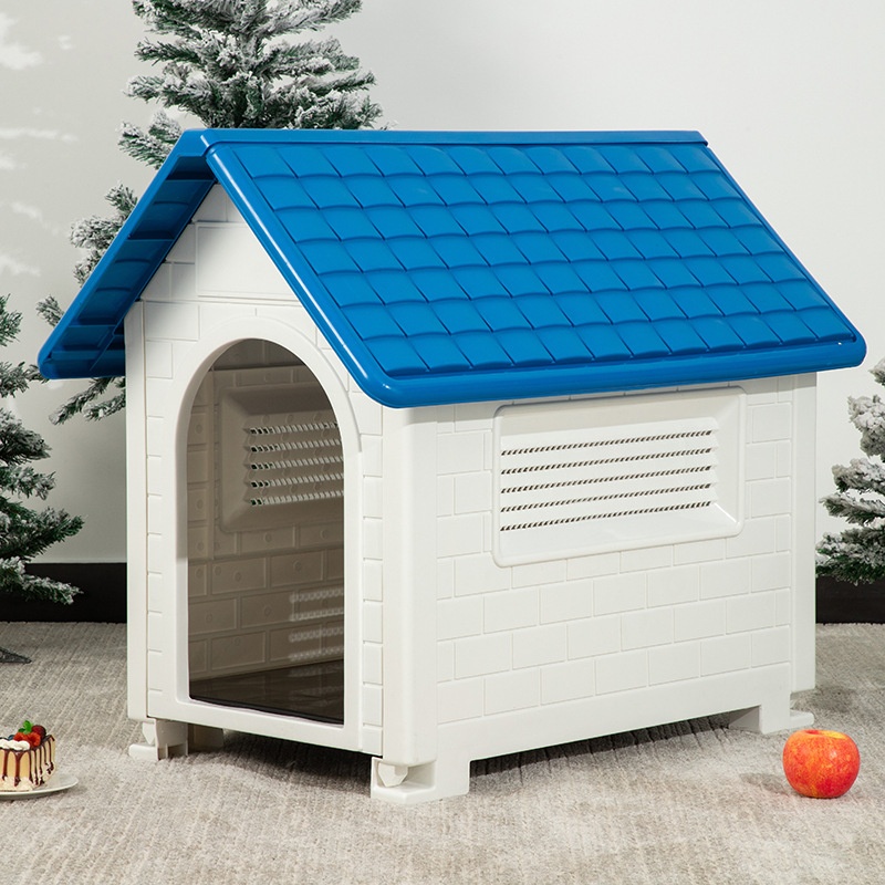 Outdoor Indoor Plastic Rainproof Removable Dog Cage Windproof Dog House