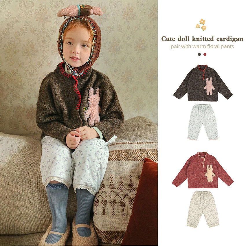 St.Regis Children's Clothing Winter Korean Version Thick Cashmere Jacket Boys And Girls Red Annual Suit
