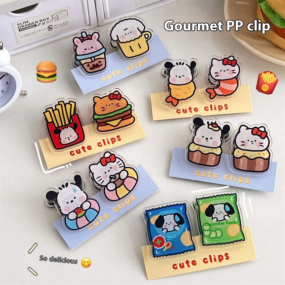 Tengyi Original Cute Small Animal Food Sealing Clip High Value Pp Clip Girl Student Multifunctional Folder