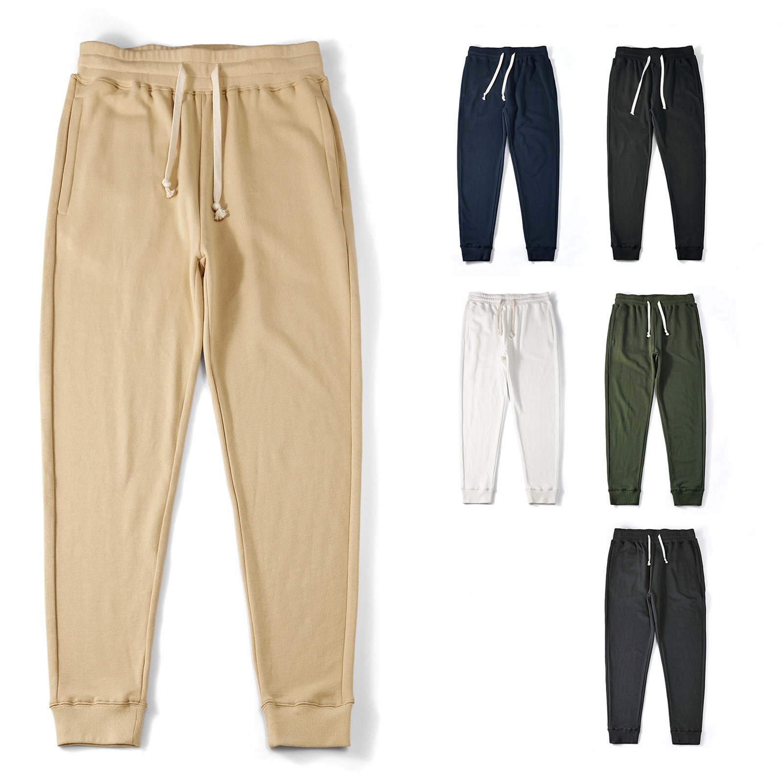 Sports Casual Sweatpants Men Autumn And Winter360g Heavy Sweatpants Men Loose Drawstring Straight Trousers