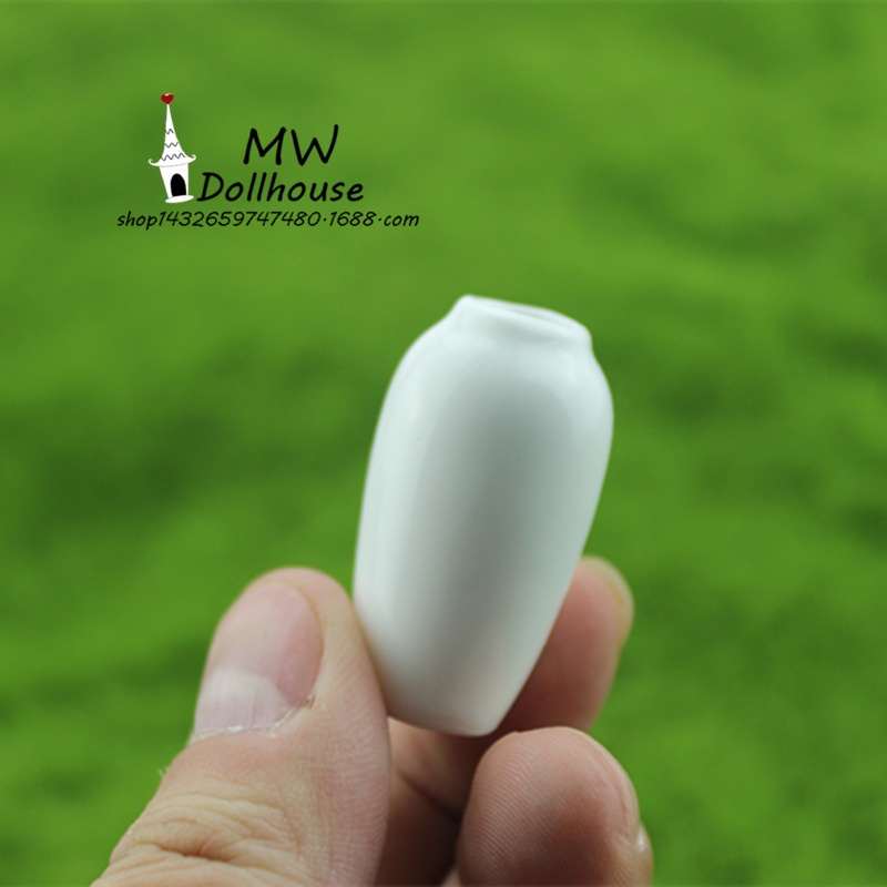 52 DOLLHOUSEMiniature Food And Play Scene Model Dollhouse Accessories Ceramic Small Vase C7012