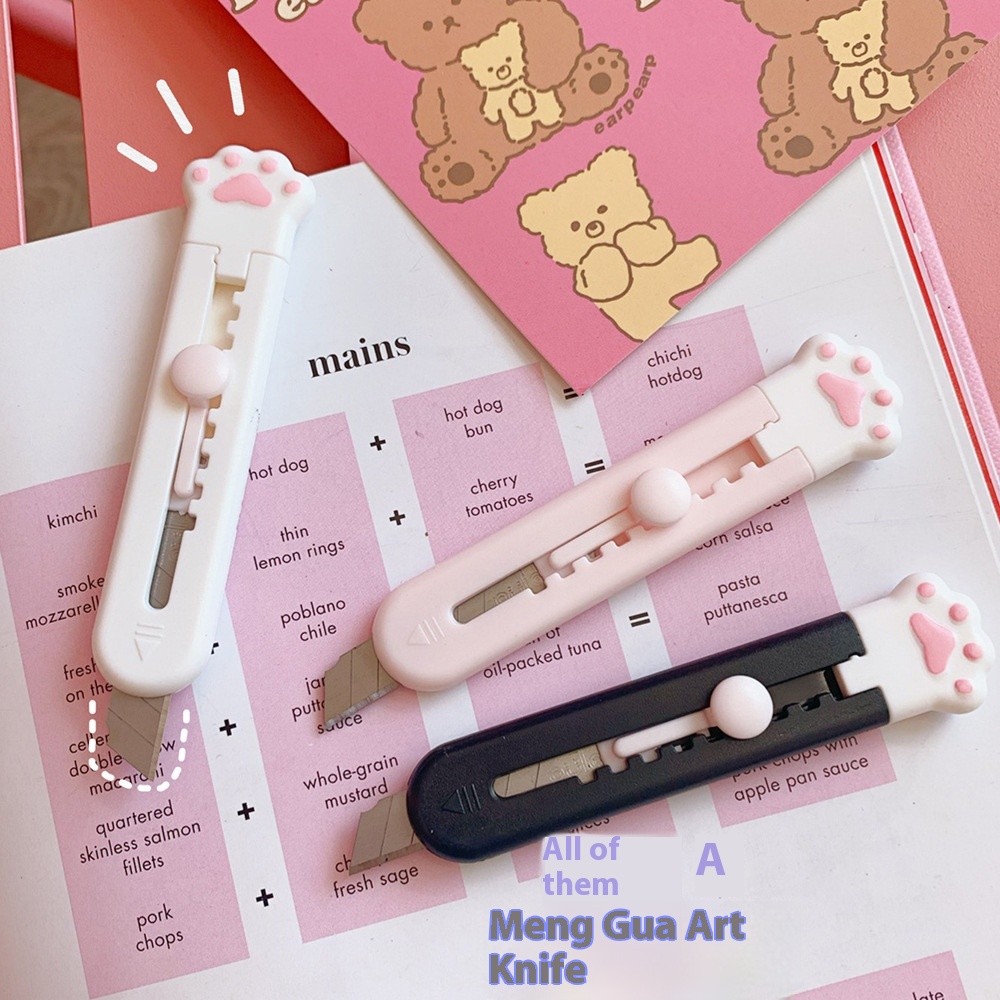 Mini Portable Cat Claw Art Knife To Open Express Small Knife Paper Cutter Wallpaper Knife Handmade Knife Student Multi-purpose Cute
