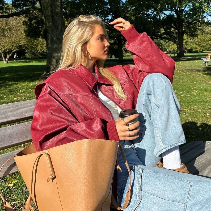 European And American Fashion Loose American Retro Jacket Coat