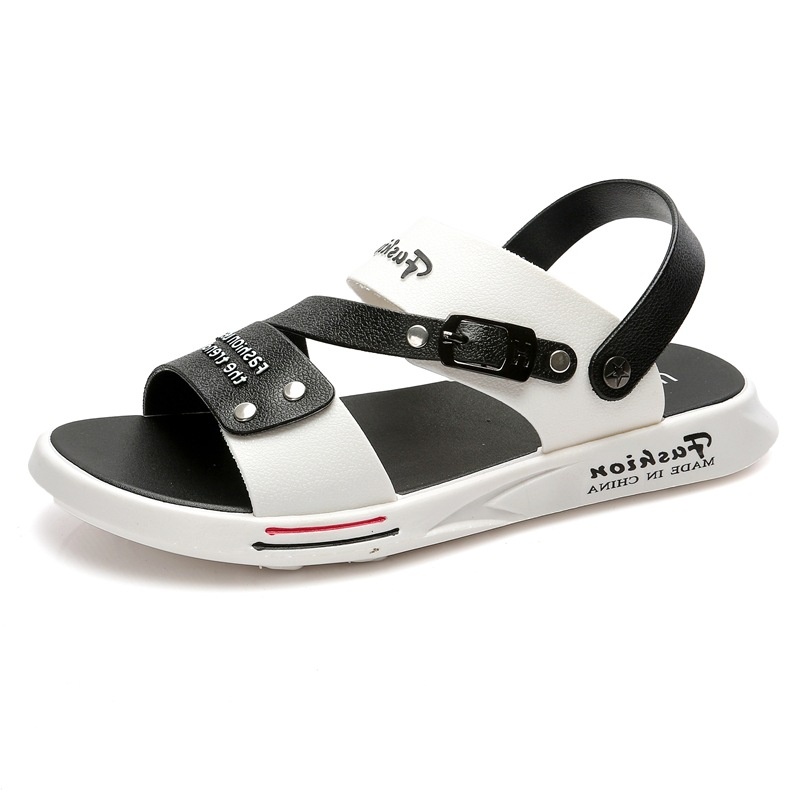Summer Slippers For Men Youth Outdoor Wear Style Driving Beach Dual-purpose Sandals Outdoor Student Sandals For Men