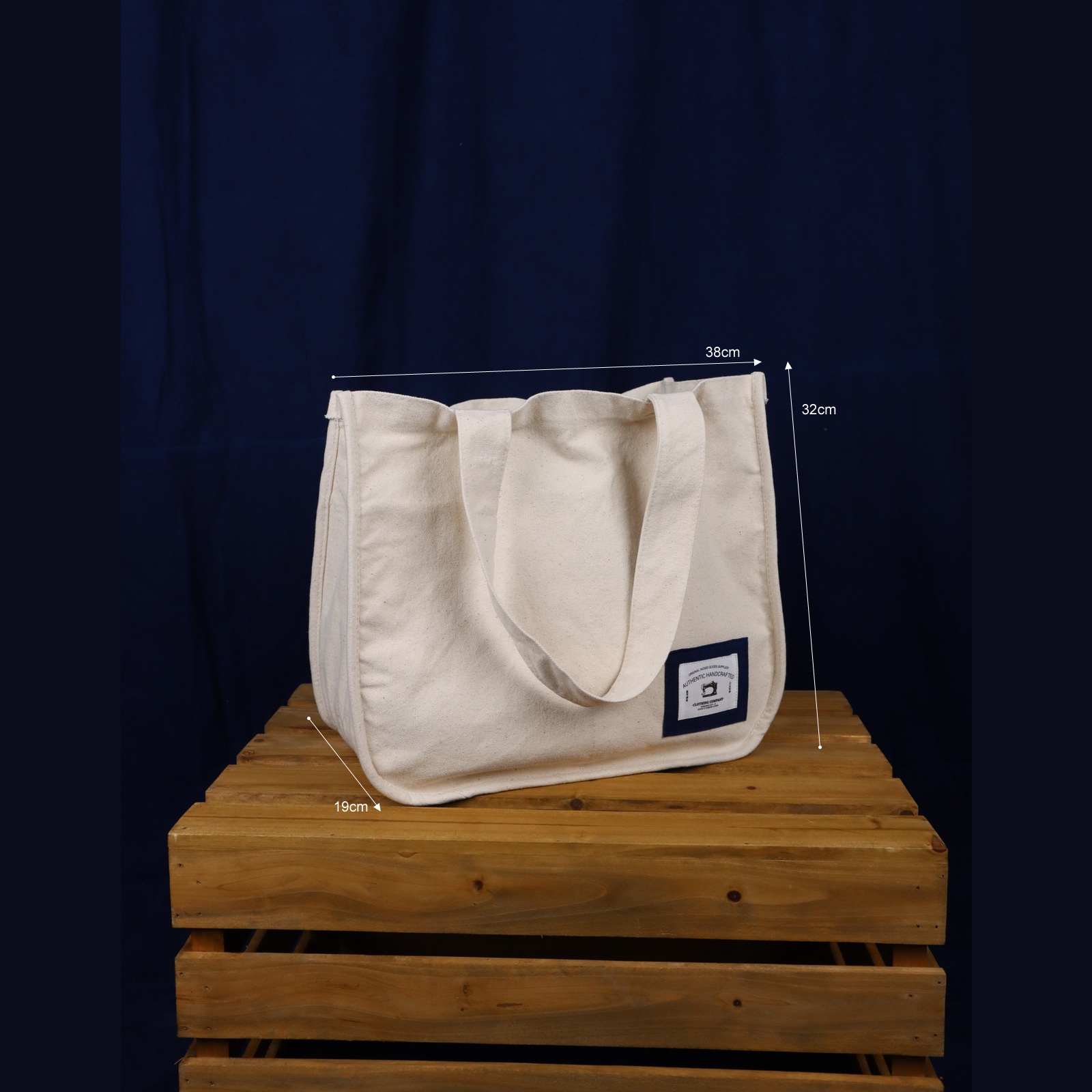 Badbowl12 Safety Cotton Thickened Canvas Bag Multifunctional Student Handbag Literary Youth Travel Canvas Bag