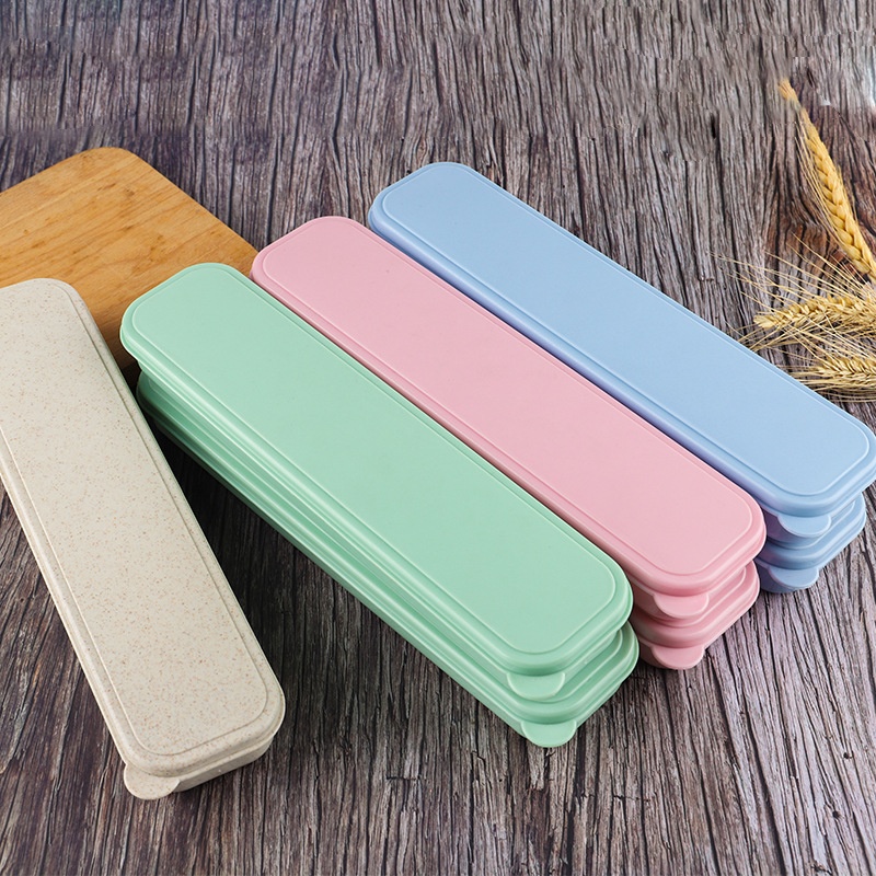 Tableware Spoon Storage Box Portable Chopstick Box With Lid Straw Box Chopstick Storage Straw Storage Box
