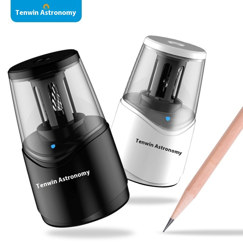 Astronomical Electric Pencil Sharpener Primary School Students First Grade Children Thin Pencil Semi-automatic Pencil Sharpener Machine Charging Model