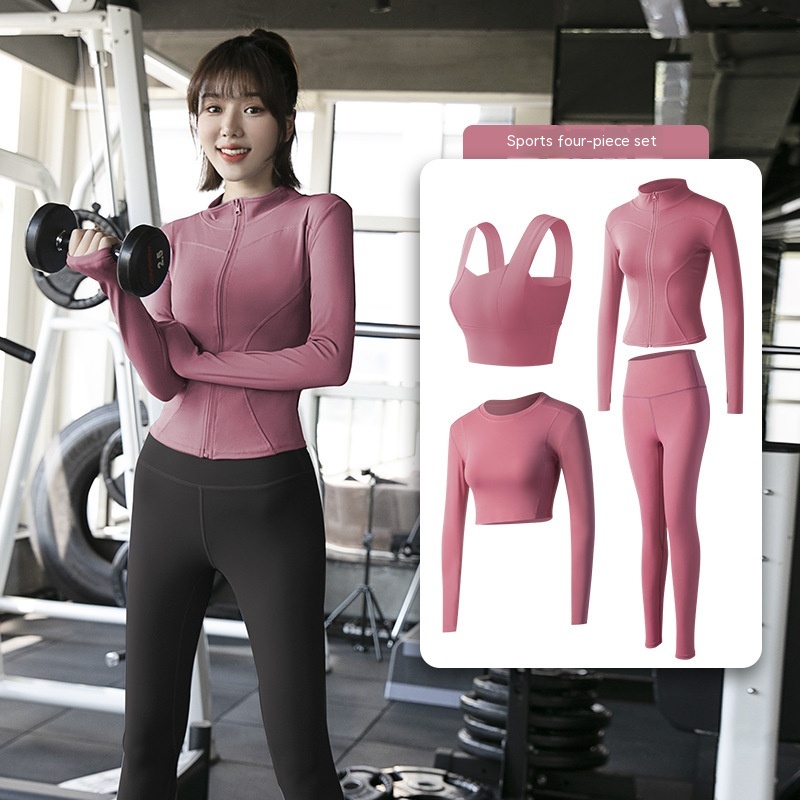 Juyitang Yoga Clothes For Women In Spring And Summer, Tight-fitting Slimming Gym Clothes, Quick-drying Clothes, Fitness Clothes, Morning Running Sports Suits