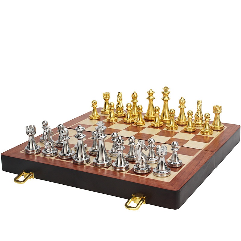 Folding Metal Intelligent Chess Magnetic Chess
