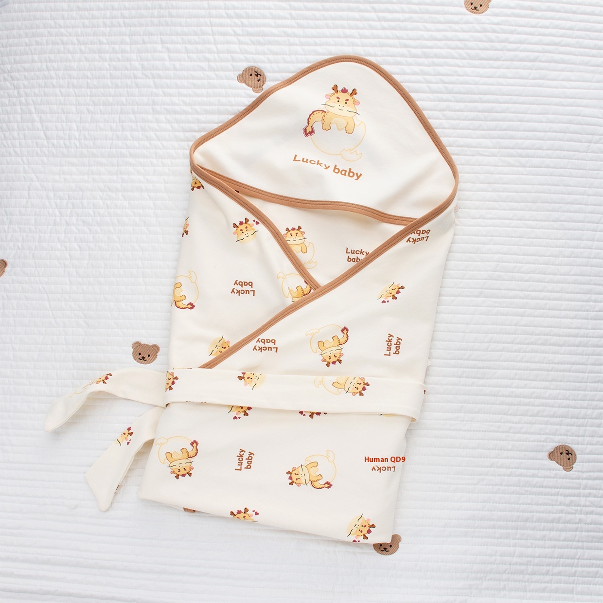 Longbaobao APure Cotton Spring And Autumn Style Quilt Single Babybornborn Supplies Double-layer Large Blanket