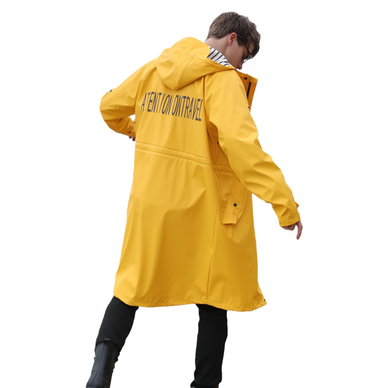 Raincoat Outdoor Long Full Body Adult Double Layer Anti-rain PURaincoat Men And Women Raincoat