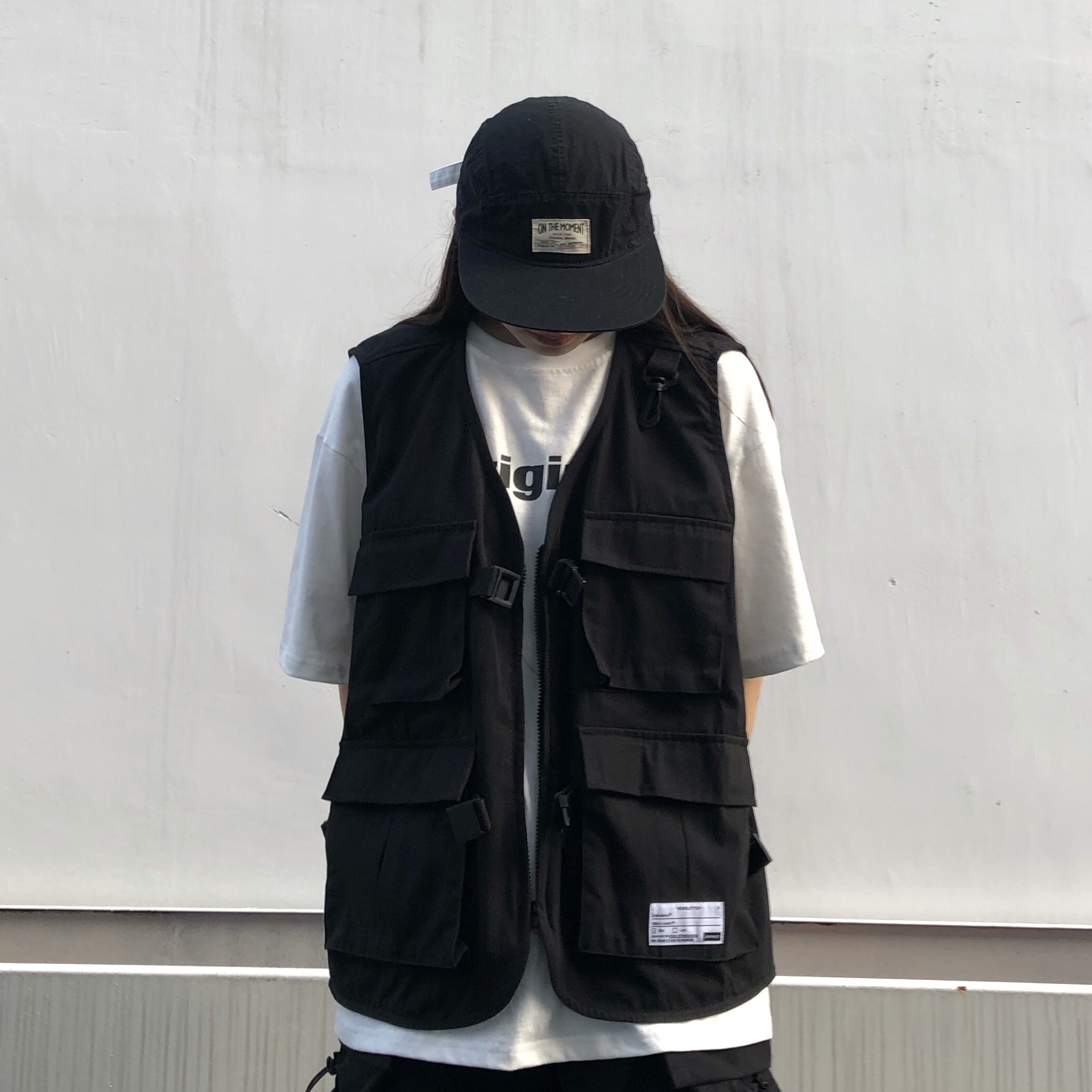 Japanese Workwear Vest Men And Women Summer Thin Tactical Vesty Brand Waistcoat Vest Functional Style Sleeveless Jacket