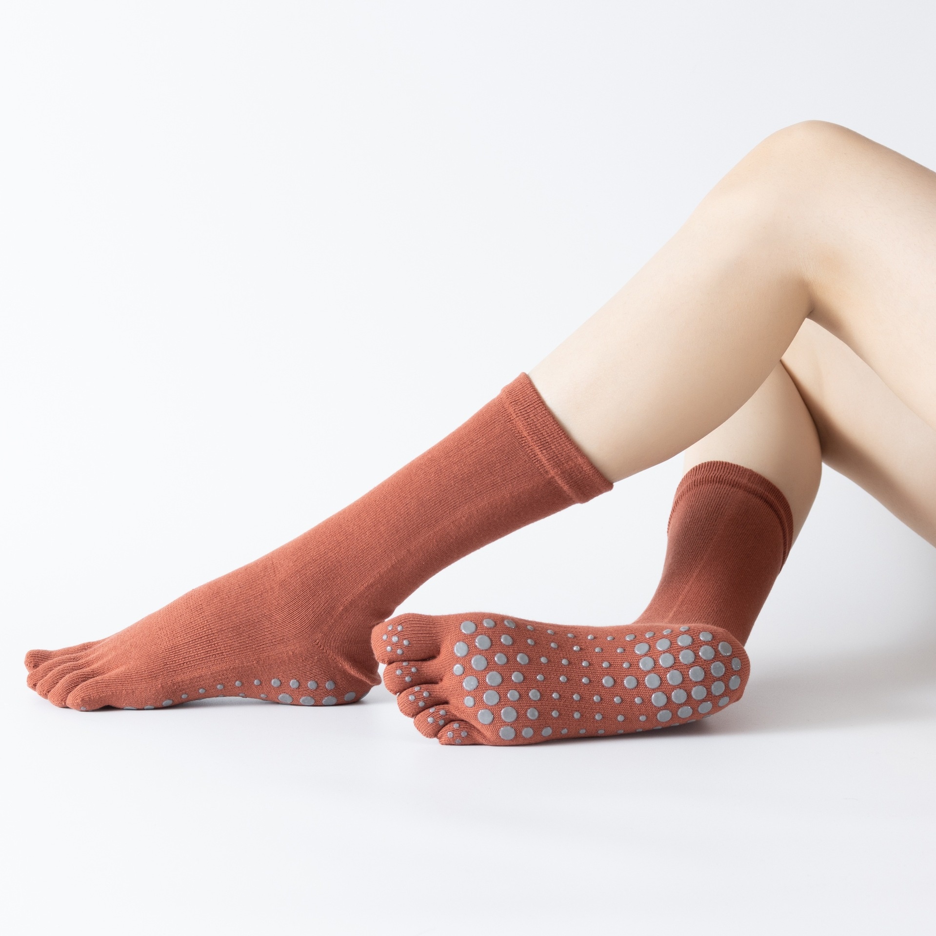 Mid-Length Cotton Yoga Socks Floor Socks Dance Socks