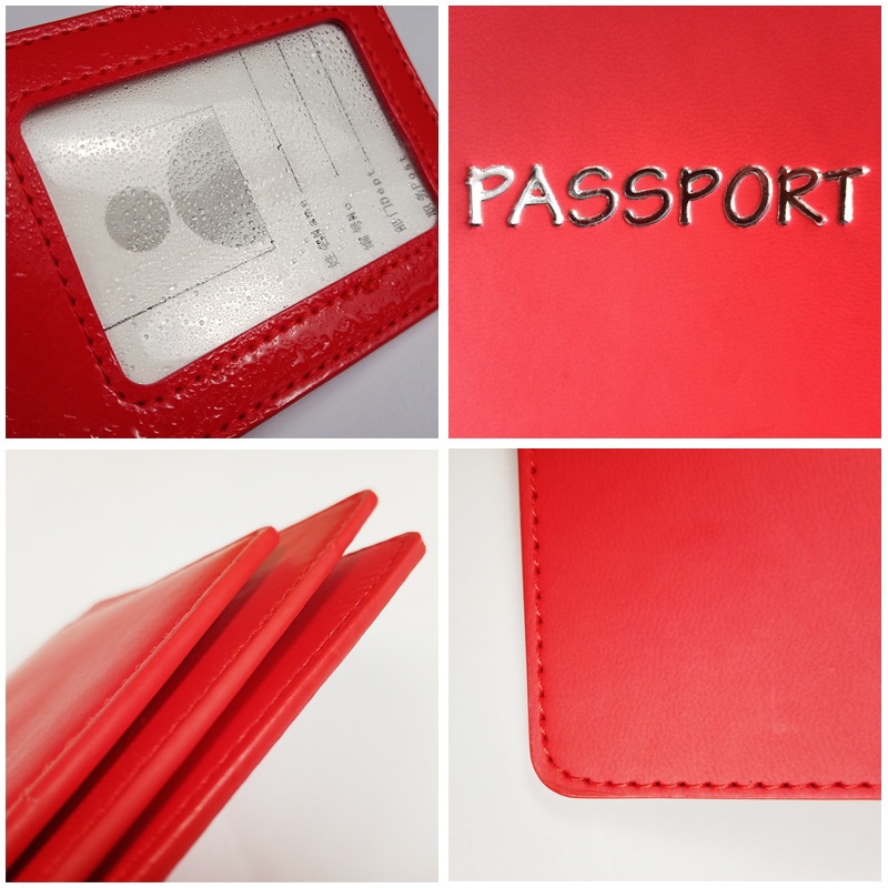 Pu Leather Travel Business Gift With Passport Bag Passport Holder Protective Cover Luggage Tag Set - 4