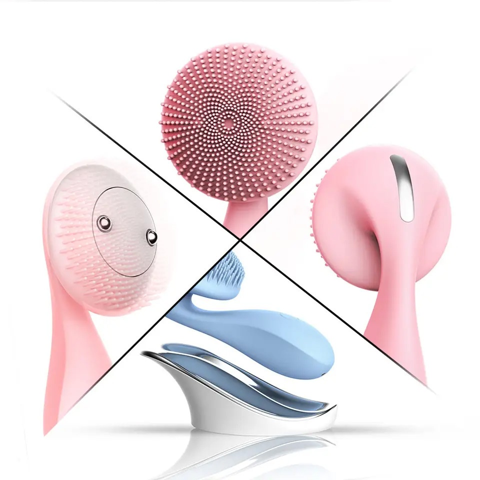 Clean Massage Ultrasonic Silicone Rechargeable Electric Facial Cleanser