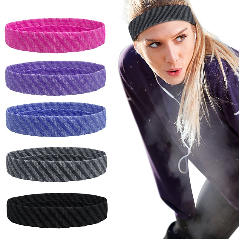 Forehead Protection Sports Sweatband Anti-Perspirant Band Silicone Sports Headband For Men And Women
