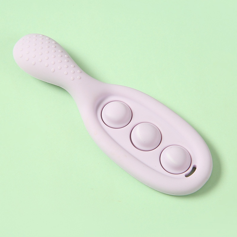 Food Grade Baby Teething Stick Food Grade Silicone Decompression Bubble Music Environmentally Friendly Bite Music Spoon Teether