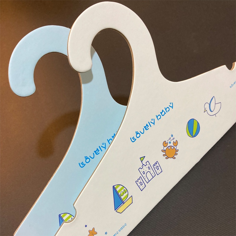 ESGECOFriendly Paper Decomposable Material Ocean Breeze Original Design Series Multi-color Thickened And Hardened Children's Paper Hangers