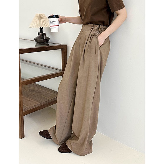 Juzhi[Blow Up This Suit Pants]Spring Retro Casual Pants Women's Designer Suit Pants8611