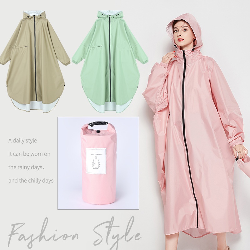 Japanese,Korean And Taiwanese Fashion Adult Cycling Outdoor Raincoat Men And Women Couples
