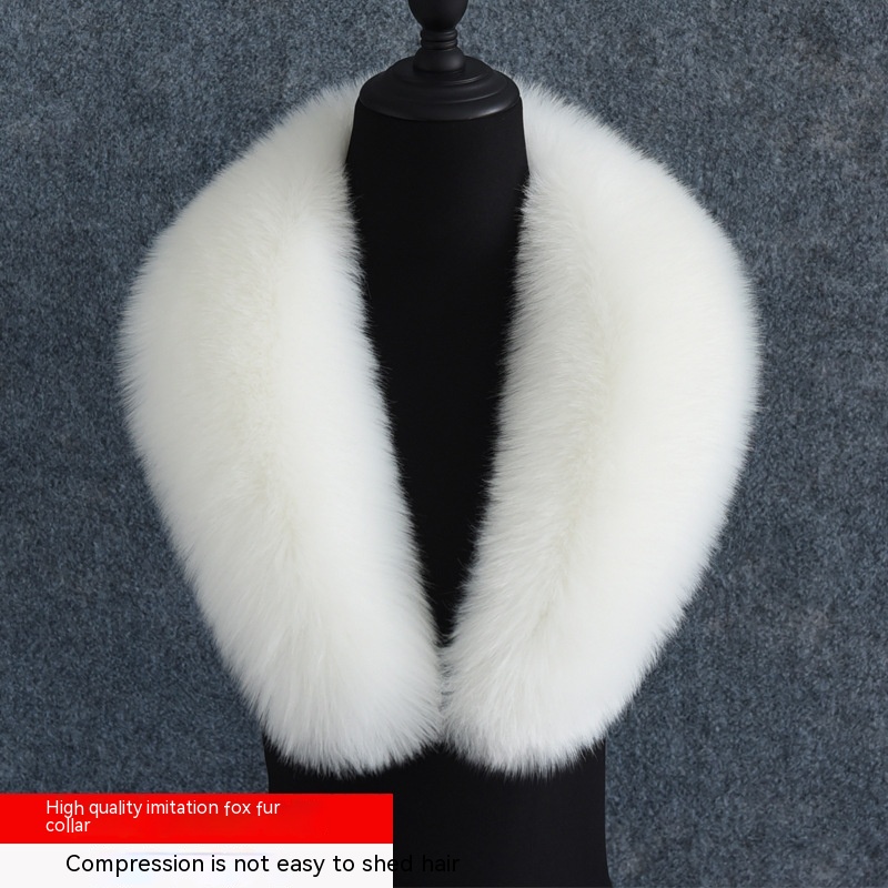 Imitation Fox Fur Collar For Men And Women, Suit Collar, Woolen Coat, Parka, Down Jacket, Green Fruit Collar, Artificial Fur Collar