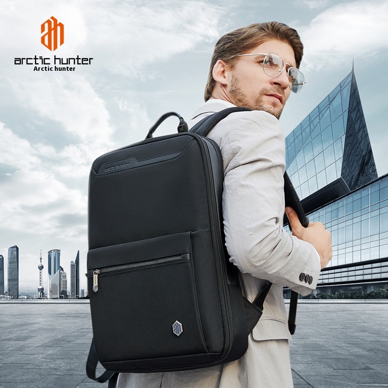 Arctic Hunter Tough Guy Series Computer Backpack Business Commuter Waterproof Expandable Multifunctional Handbag