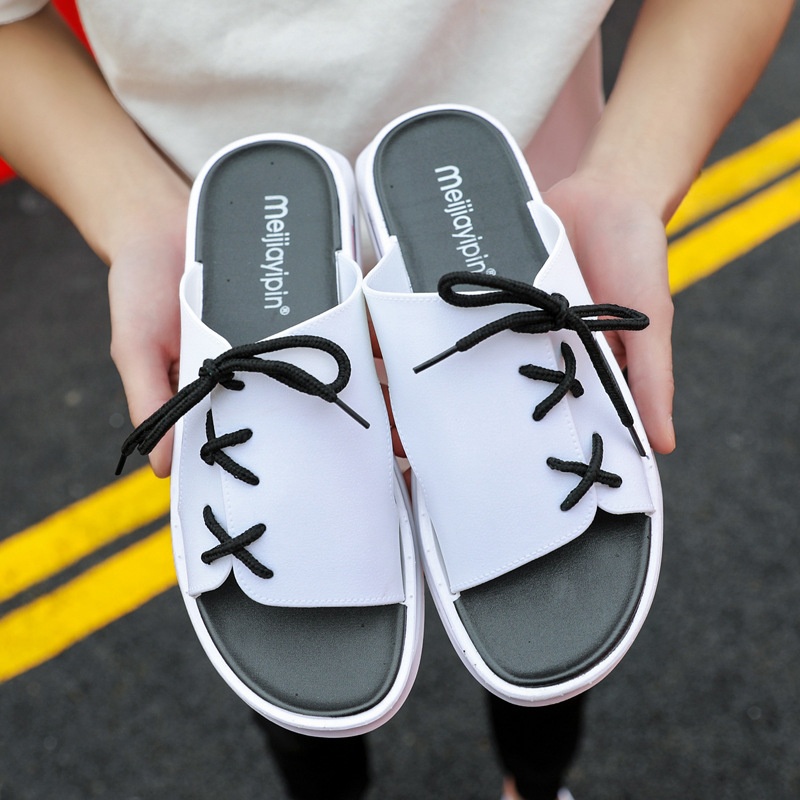 Summer Outdoor Wear Fashion Men's Sandals Korean Styley Social Couple Student Non-slip Flip Flops Beach Shoes