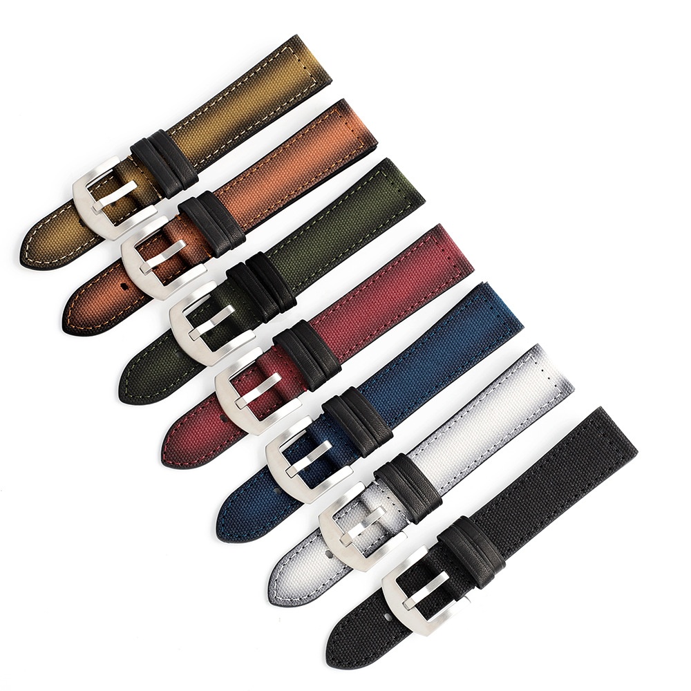 Applicable To Apple Watch Ultra8 Retro Color Change Old Hand-rubbed Canvas Strap