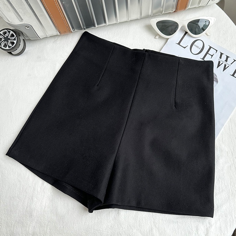 Hot Girl Three-quarter Shorts Women's Casual Spring And Summer Must-have Casual Pants For Going Out With Zippered Hem All-match Hot Pants