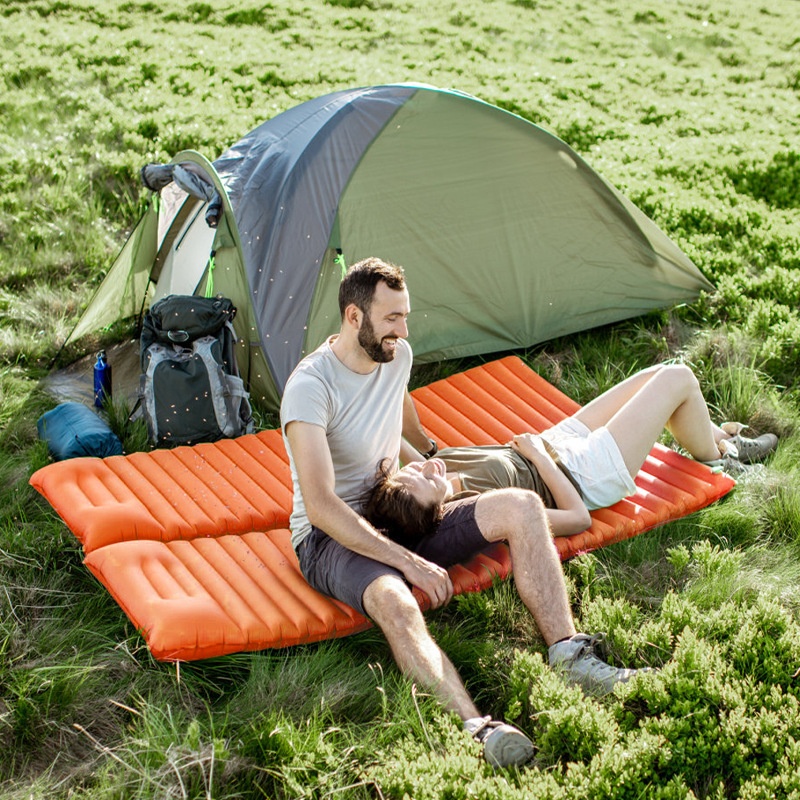 Portable Inflatable TPUOutdoor Picnic Thickened Single And Double Mattress Without Pump