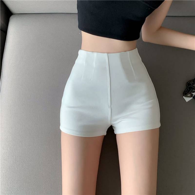Bottom Disappearing Shorts Women White Hot Girl Tight Leggings High Waist Elastic Jazz Dance Pants Dance Hot Pants Summer