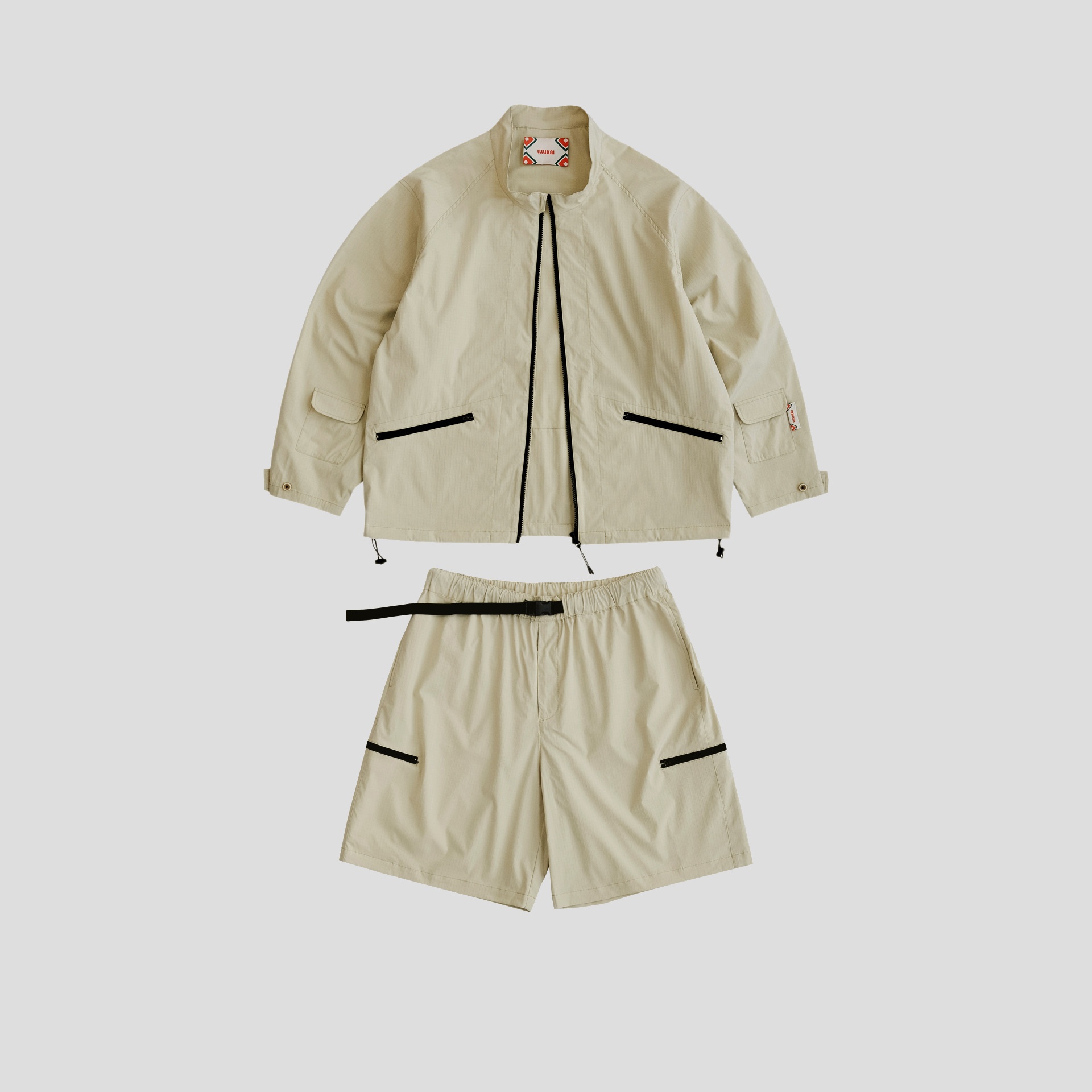 MAMINQINMountain Series Outdoor Loose Sun Protection Clothing Suit CITYBOYWorkwear Functional Couple Leisure Two-piece Suit K