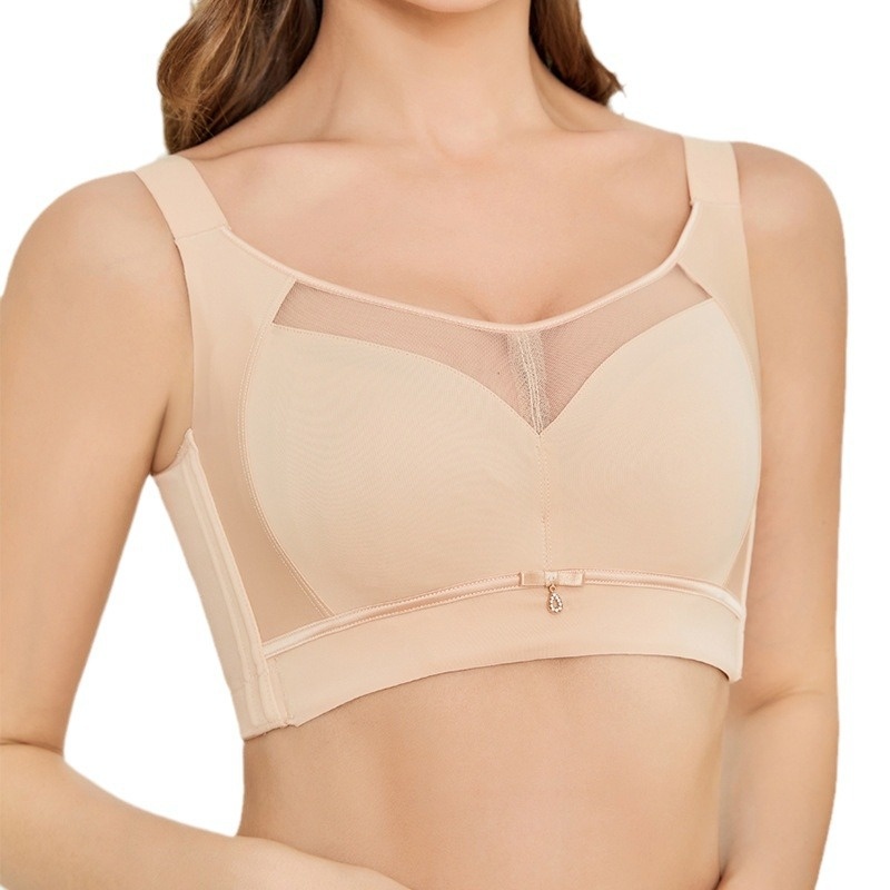 Women's Underwire Full Cup Bra With Spring/summer Adjustment And Anti-sag Retraction