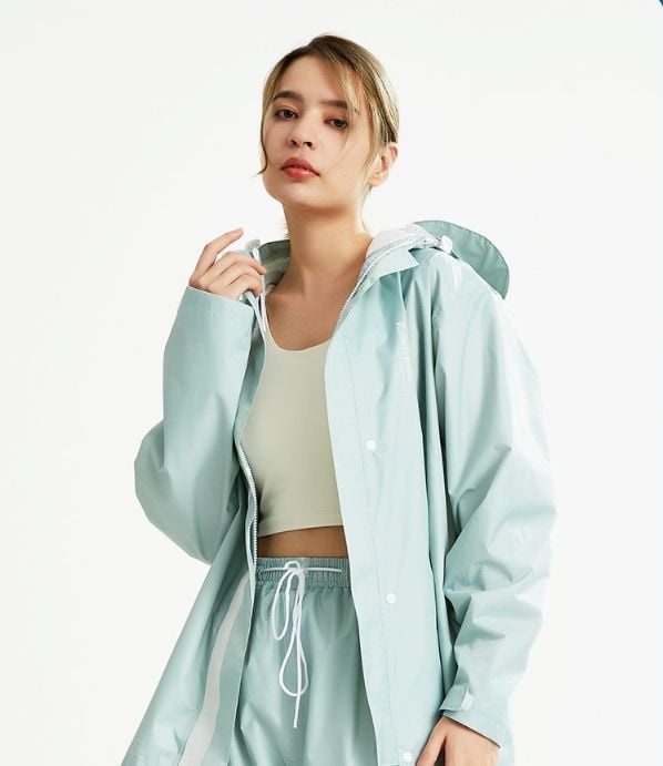 Qinfeiman Split Raincoat Outdoor Cycling Full Body Double-layer Polyester Taffeta Electric Car Raincoat Rain Pants Suit