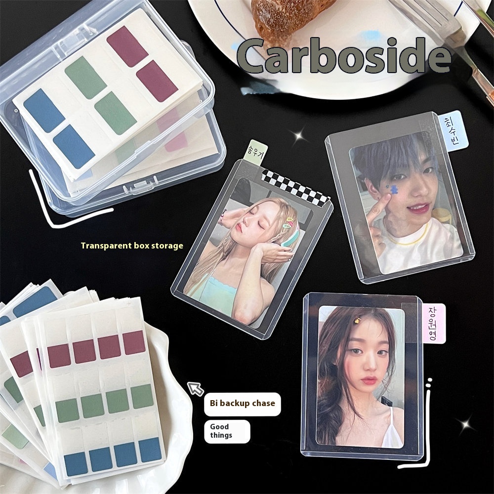 Morandi Color Index Stickers Student Classification Writing Notes Stickers Label Stickers Love Bean Card Holder Storage Sticky Notes