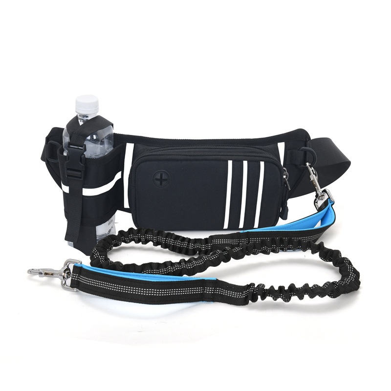 Pet Dog Walking Artifact Multifunctional Water Bottle Waist Bag With Elastic Dog Leash Dog Chain Running Fitness Mobile Phone Waist Bag