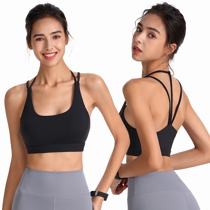 Sports Bra Large Size Yoga Vest Style Hollow Beautiful Back Running Shockproof Sports Bra Sport Bra