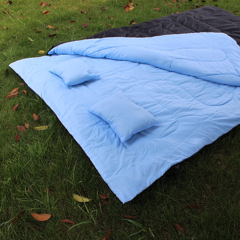 Winter Couple Warm Outdoor Camping Tent Sleeping Bag With Pillow