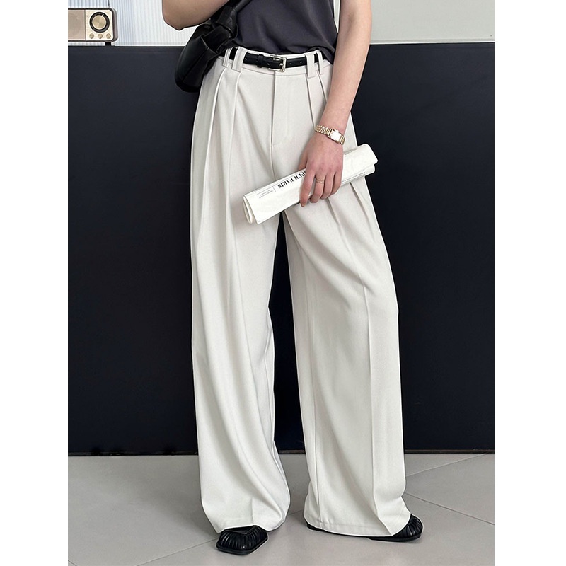 Juzhi Suit Pants Spring High Waist Slim Drape Loose Retro High-end Casual Pants For Women63008